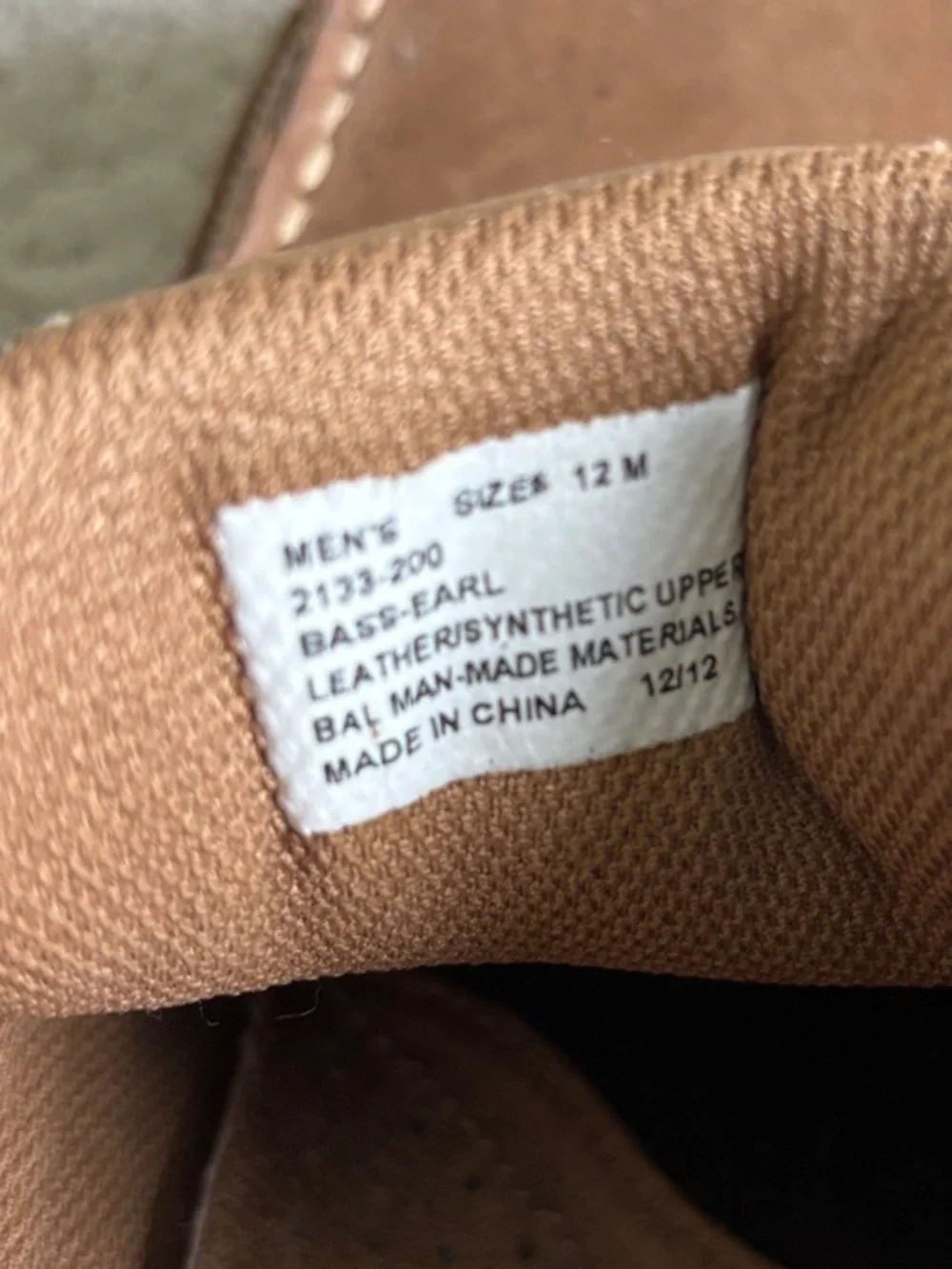 G.H. Bass & Co. Tan Brown Leather Men’s Boat Shoes Size 12